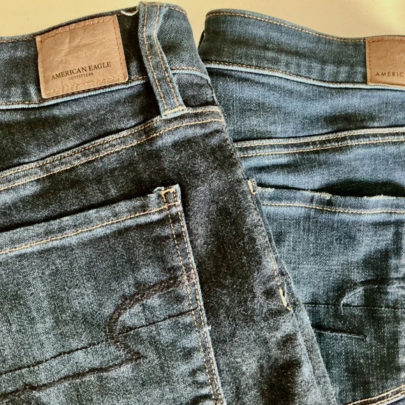 American Eagle  Y2K high rise jeggings 3 pairs size 10 - Picture 2 of 6